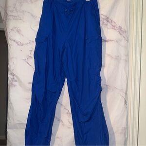 Wild Fable Bright Blue Cargo Parachute Pants